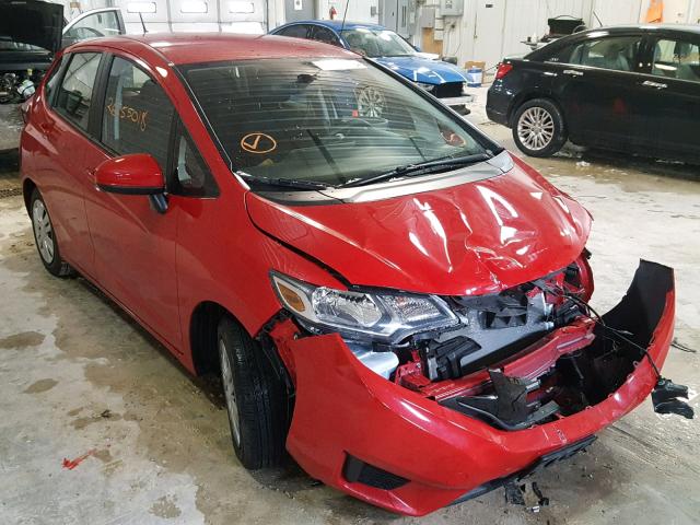 JHMGK5H57GS010351 - 2016 HONDA FIT LX RED photo 1