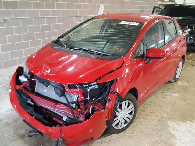 JHMGK5H57GS010351 - 2016 HONDA FIT LX أحمر صورة 2