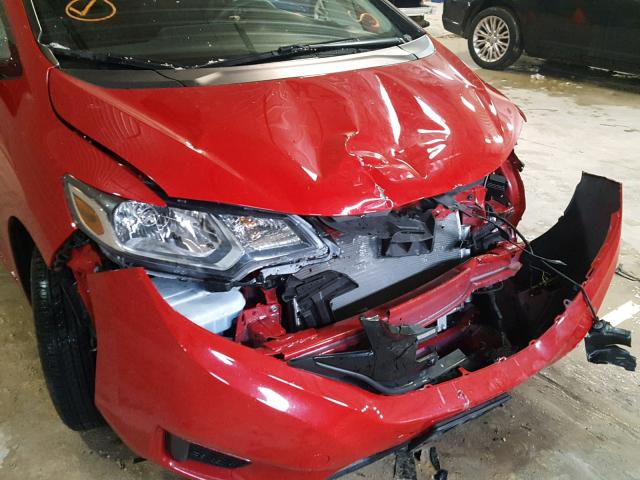 JHMGK5H57GS010351 - 2016 HONDA FIT LX RED photo 9