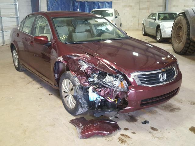 1HGCP263X8A017384 - 2008 HONDA ACCORD LX BURGUNDY photo 1