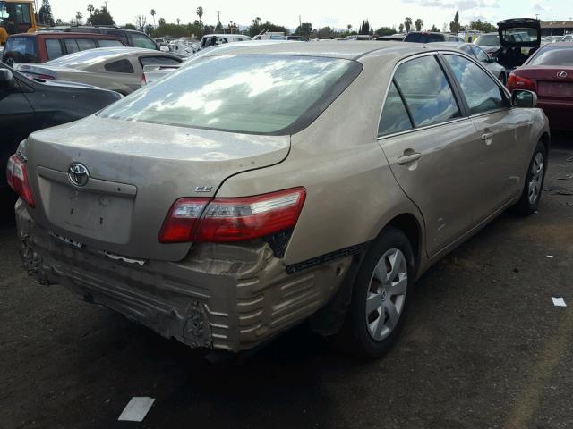 4T1BE46K47U642519 - 2007 TOYOTA CAMRY NEW GOLD photo 4