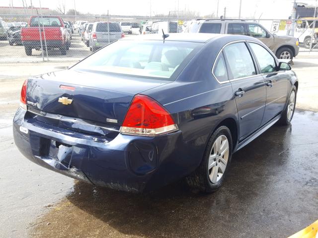 2G1WA5EK2A1230104 - 2010 CHEVROLET IMPALA LS BLUE photo 4