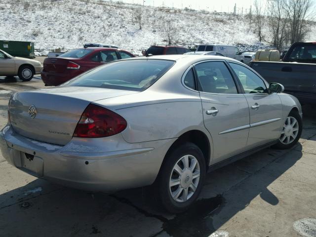 2G4WC582X61113905 - 2006 BUICK LACROSSE C SILVER photo 4