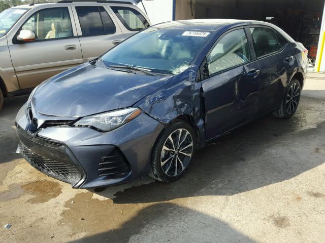 5YFBURHE1HP659434 - 2017 TOYOTA COROLLA L GRAY photo 2