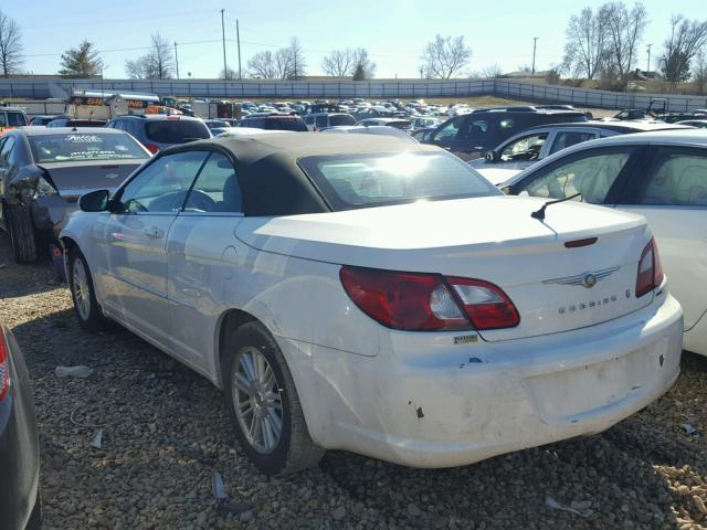 1C3LC55R38N633054 - 2008 CHRYSLER SEBRING TO WHITE photo 3