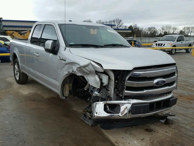 1FTEX1CP6GKE43395 - 2016 FORD F150 SUPER SILVER photo 1