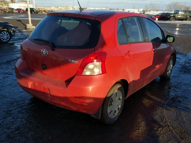 JTDKT923X65010266 - 2006 TOYOTA YARIS ORANGE photo 4