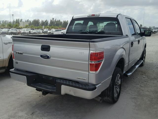 1FTEW1CM5EKG58112 - 2014 FORD F150 SUPER SILVER photo 4