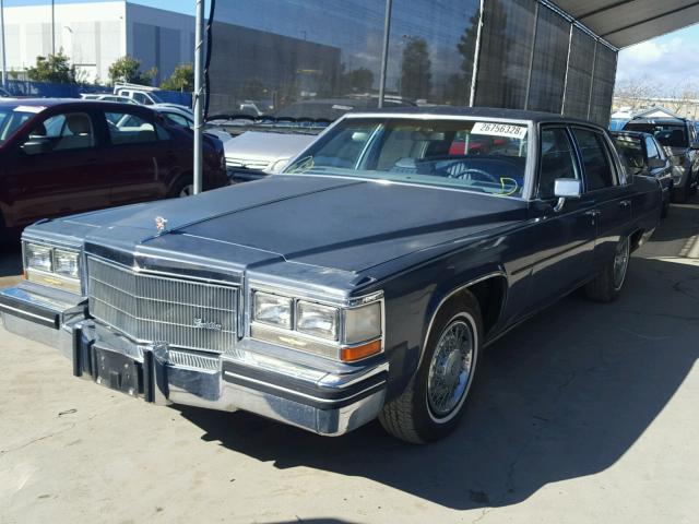 1G6AM6983E9143843 - 1984 CADILLAC DEVILLE BLUE photo 2