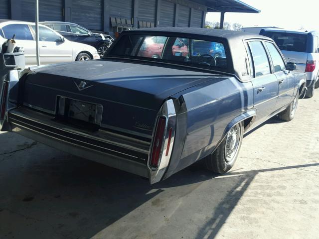 1G6AM6983E9143843 - 1984 CADILLAC DEVILLE BLUE photo 4