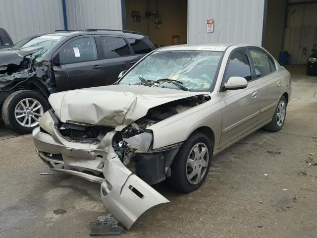 KMHDN46DX5U956196 - 2005 HYUNDAI ELANTRA GL GOLD photo 2