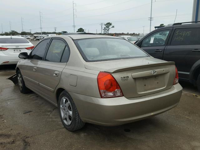 KMHDN46DX5U956196 - 2005 HYUNDAI ELANTRA GL GOLD photo 3