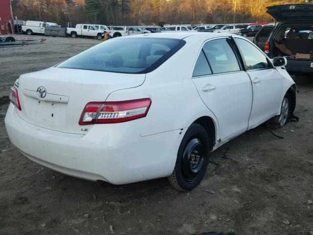 4T4BF3EKXAR079112 - 2010 TOYOTA CAMRY BASE WHITE photo 4