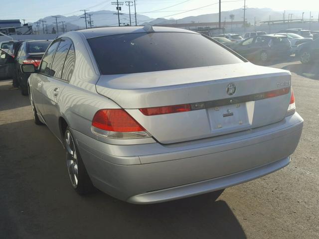 WBAGL63493DP67699 - 2003 BMW 745I SILVER photo 3