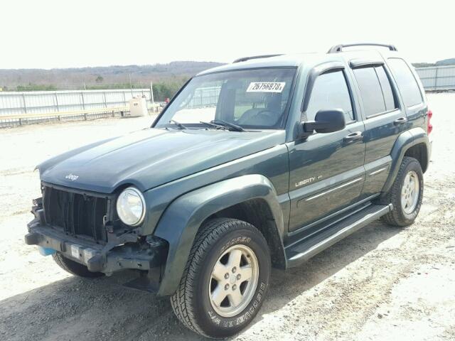 1J4GL58K02W147292 - 2002 JEEP LIBERTY LI GRAY photo 2