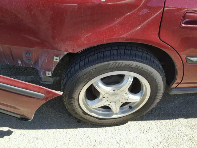 1HGCB7551PA043322 - 1993 HONDA ACCORD LX MAROON photo 9