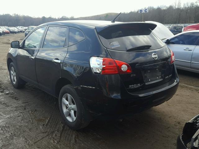 JN8AS5MV7AW610109 - 2010 NISSAN ROGUE S BLACK photo 3