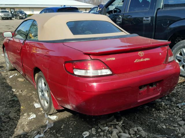 2T1FF22PX1C425909 - 2001 TOYOTA CAMRY SOLA RED photo 3