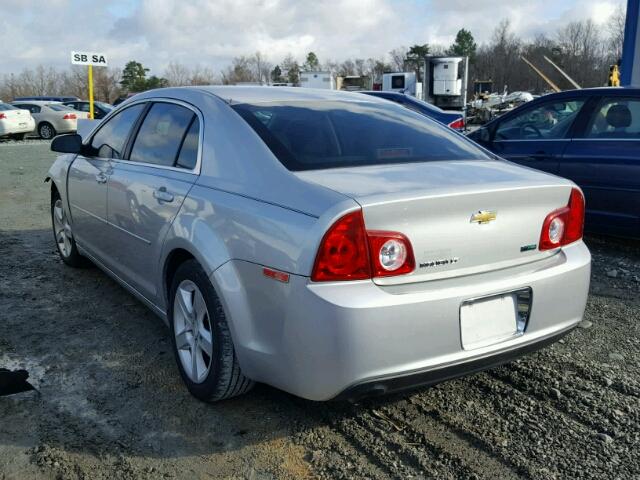 1G1ZC5EU3BF323488 - 2011 CHEVROLET MALIBU 1LT SILVER photo 3