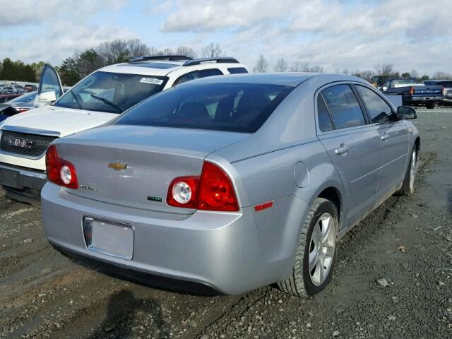 1G1ZC5EU3BF323488 - 2011 CHEVROLET MALIBU 1LT SILVER photo 4