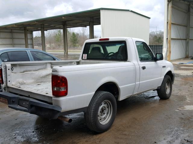 1FTYR10D26PA87711 - 2006 FORD RANGER WHITE photo 4