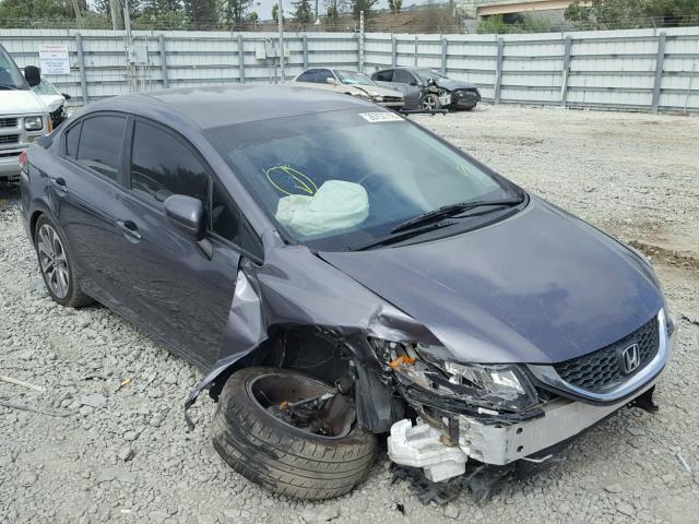 19XFB2F54EE251380 - 2014 HONDA CIVIC LX CHARCOAL photo 1