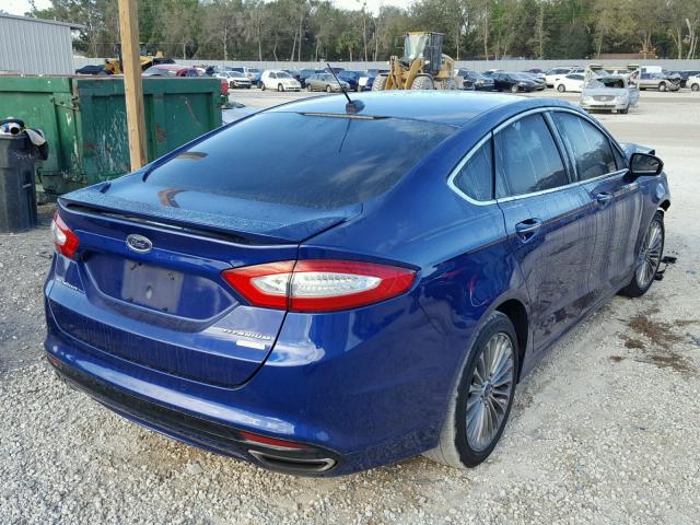 3FA6P0K91GR249439 - 2016 FORD FUSION TIT BLUE photo 4