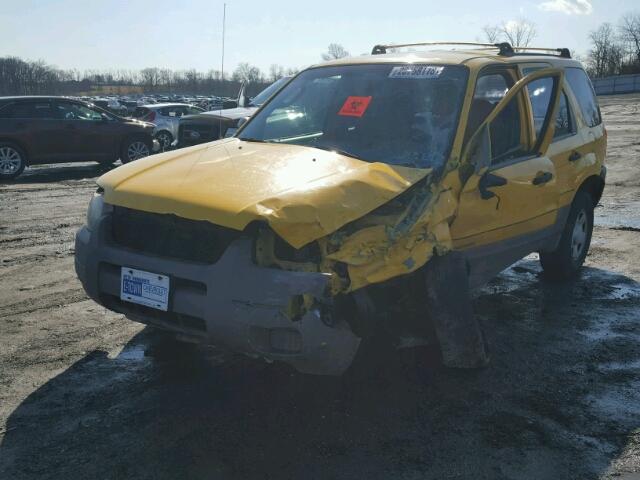 1FMYU01B51KB28551 - 2001 FORD ESCAPE XLS YELLOW photo 2