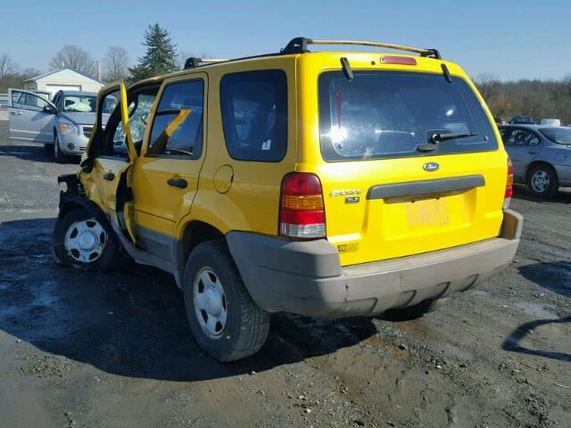 1FMYU01B51KB28551 - 2001 FORD ESCAPE XLS YELLOW photo 3