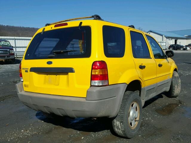 1FMYU01B51KB28551 - 2001 FORD ESCAPE XLS YELLOW photo 4