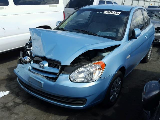 KMHCM3AC2AU159023 - 2010 HYUNDAI ACCENT BLU BLUE photo 2