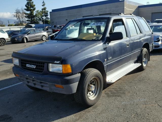 4S2CG58VXR4351739 - 1994 ISUZU RODEO S BLUE photo 2