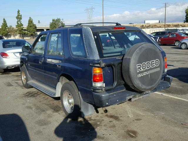 4S2CG58VXR4351739 - 1994 ISUZU RODEO S BLUE photo 3