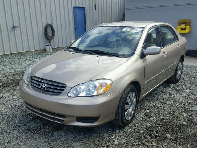 2T1BR32E34C260428 - 2004 TOYOTA COROLLA CE BEIGE photo 2