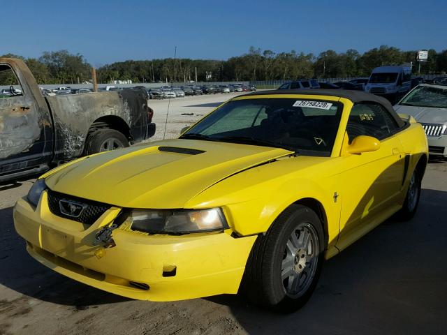 1FAFP44451F130743 - 2001 FORD MUSTANG YELLOW photo 2