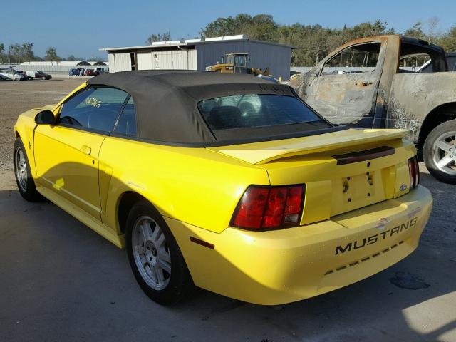 1FAFP44451F130743 - 2001 FORD MUSTANG YELLOW photo 3