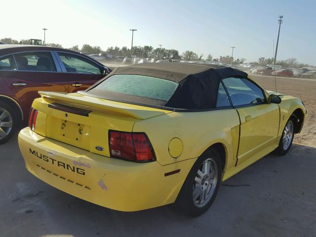 1FAFP44451F130743 - 2001 FORD MUSTANG YELLOW photo 4