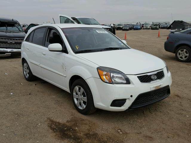 KNADH5A35A6659669 - 2010 KIA RIO LX WHITE photo 1