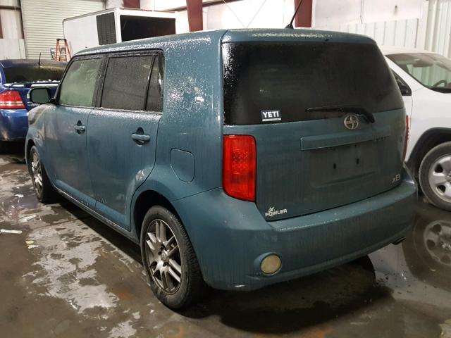 JTLKE50E981041580 - 2008 SCION XB BLUE photo 3