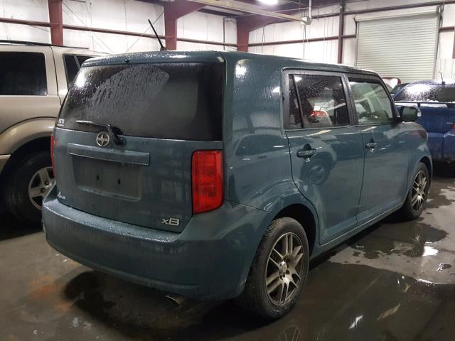 JTLKE50E981041580 - 2008 SCION XB BLUE photo 4