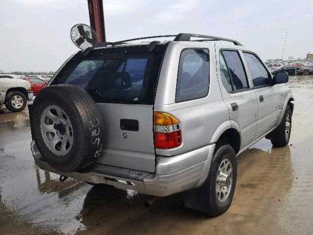 4S2CK58W0W4309910 - 1998 ISUZU RODEO S SILVER photo 4