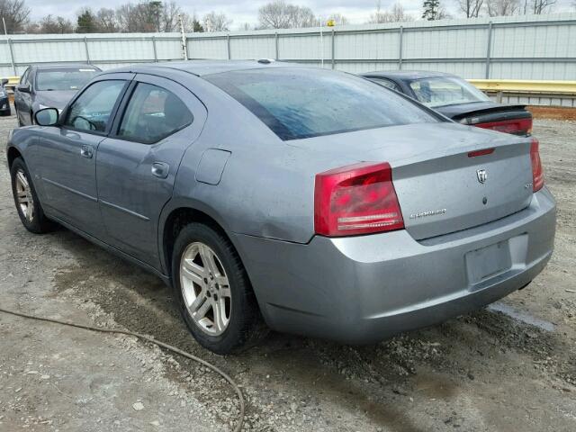 2B3LA43G06H317020 - 2006 DODGE CHARGER SE GRAY photo 3