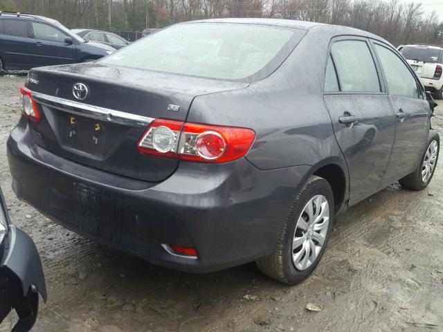 2T1BU4EE6CC911615 - 2012 TOYOTA COROLLA BA GRAY photo 4