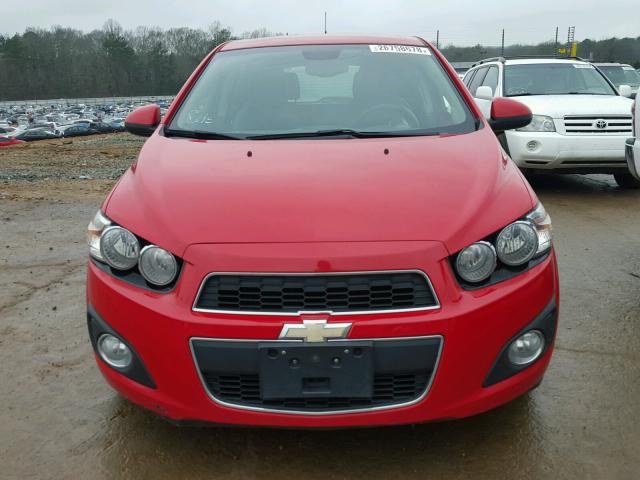 1G1JE6SHXC4169718 - 2012 CHEVROLET SONIC LTZ RED photo 9