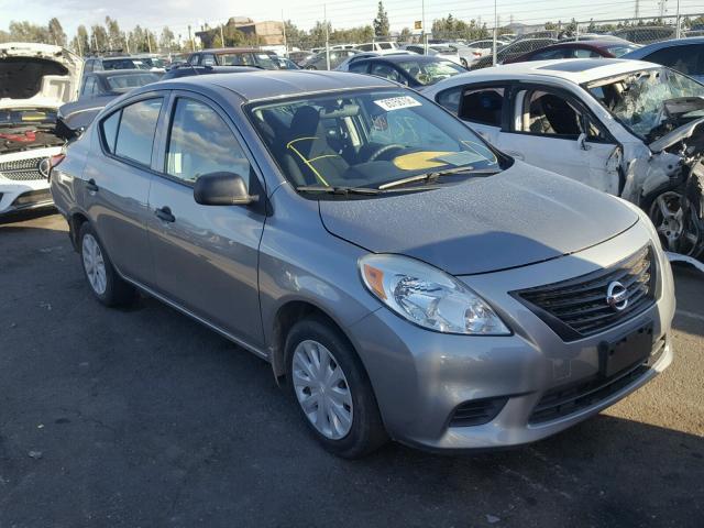 3N1CN7AP6EL816355 - 2014 NISSAN VERSA S SILVER photo 1