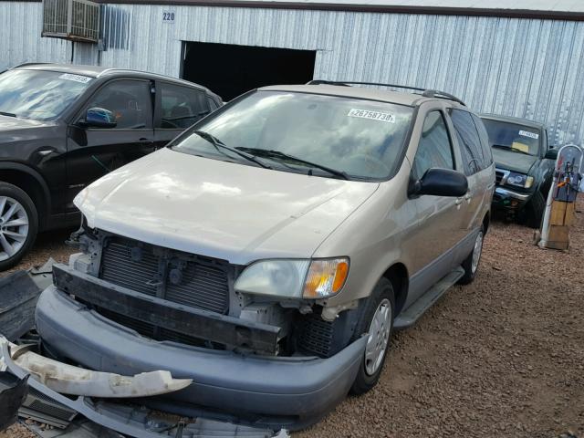 4T3ZF13C03U543334 - 2003 TOYOTA SIENNA LE GOLD photo 2