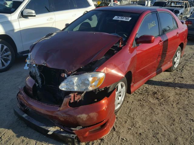 1NXBR32E16Z716153 - 2006 TOYOTA COROLLA CE RED photo 2