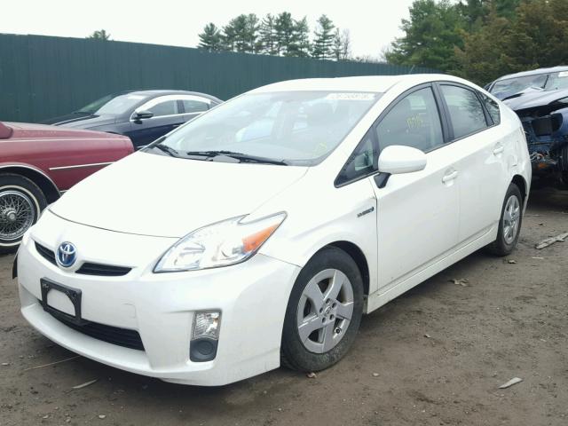 JTDKN3DU0A5181677 - 2010 TOYOTA PRIUS WHITE photo 2