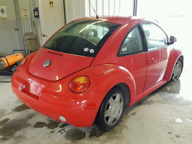 3VWCA21C7XM449212 - 1999 VOLKSWAGEN NEW BEETLE 红色 照片 4