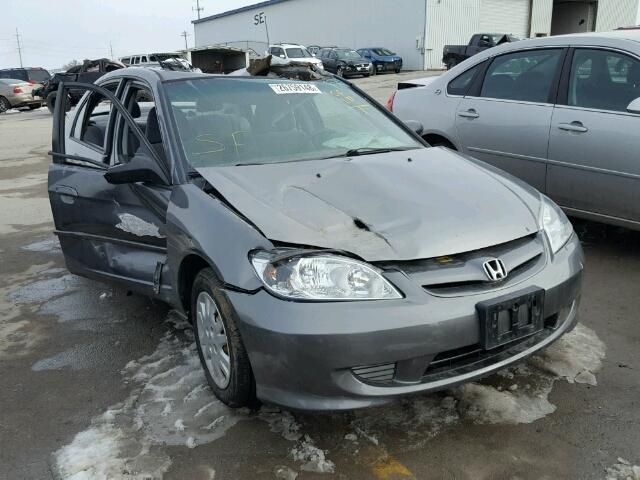 2HGES16504H608273 - 2004 HONDA CIVIC LX GRAY photo 1